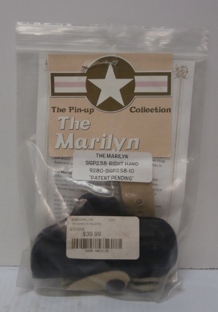 Sig Sauer P238 Marilyn Bra Holster Right Hand Black Flashbang  