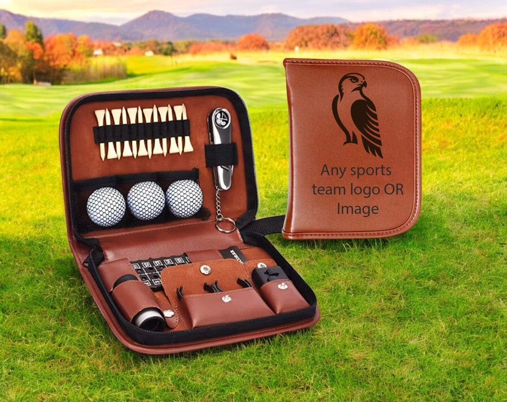 Personalized Leather Golf Tool Kit Set for Men and Women - Gift for Golfers-B10