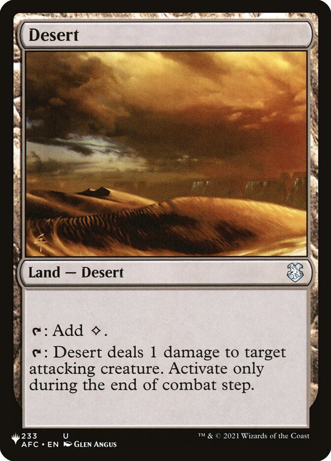 Desert The List XQX MTG Magic