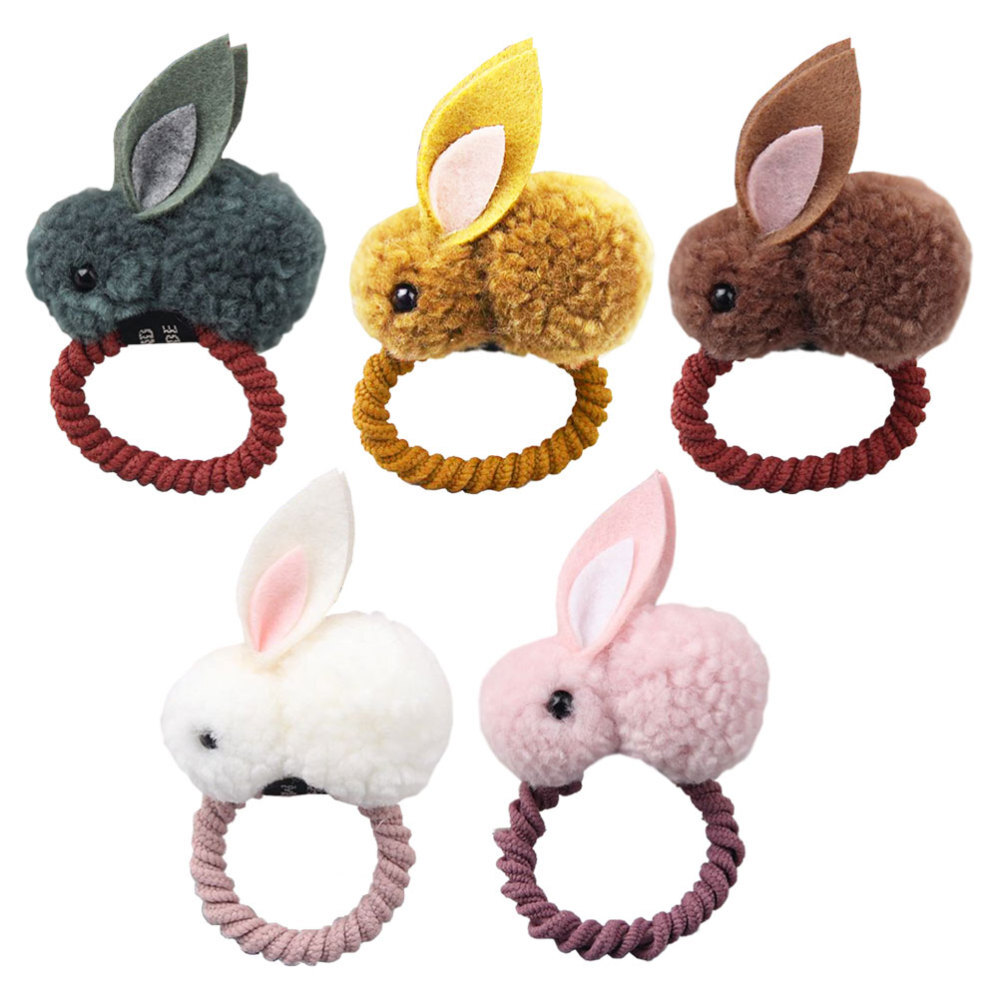 Scrunchies for Girls Kid Hair Accessories Rabbit Ears Ribbons