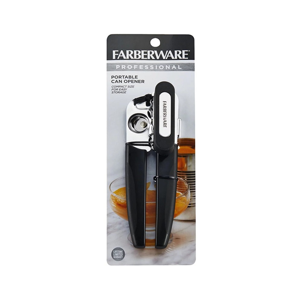Farberware Professional Portable Can Opener with Black Handle