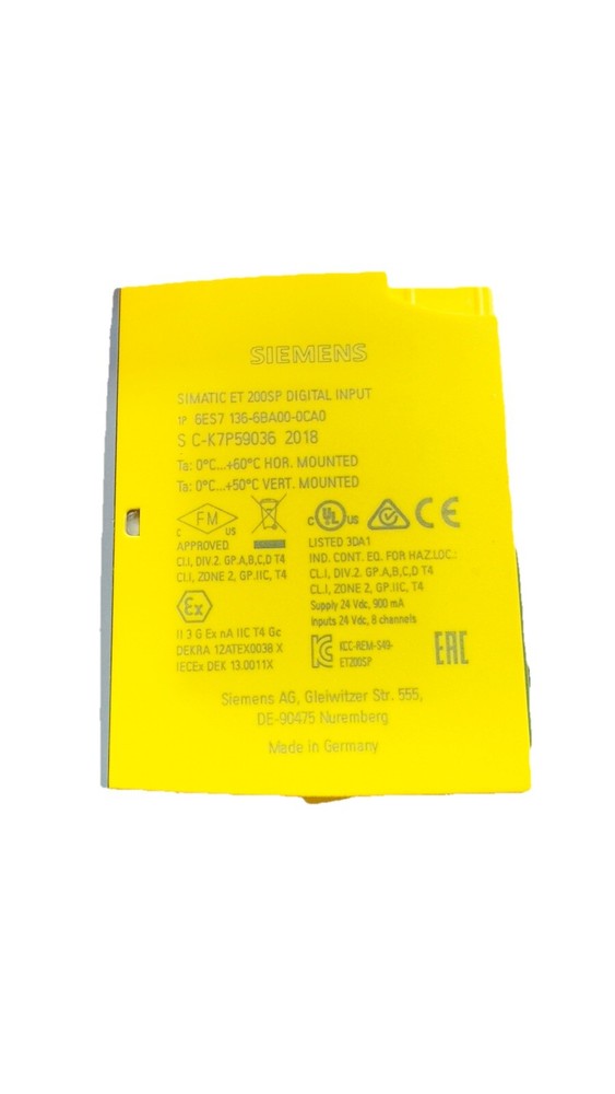 New Siemens 6ES7136-6BA00-0CA0 Input Module