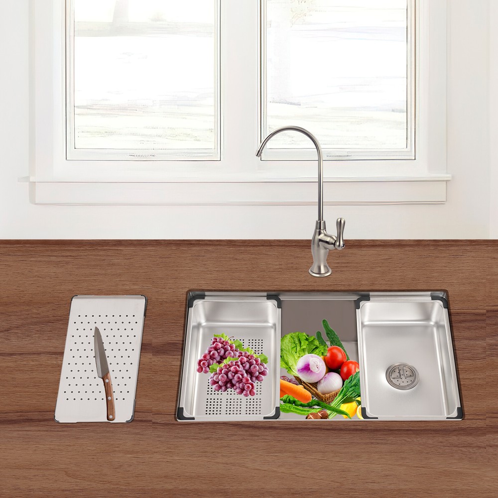 29.92*18.03*8.66 in Rectangular Kitchen Sink Stainless Steel Drop-In Sink