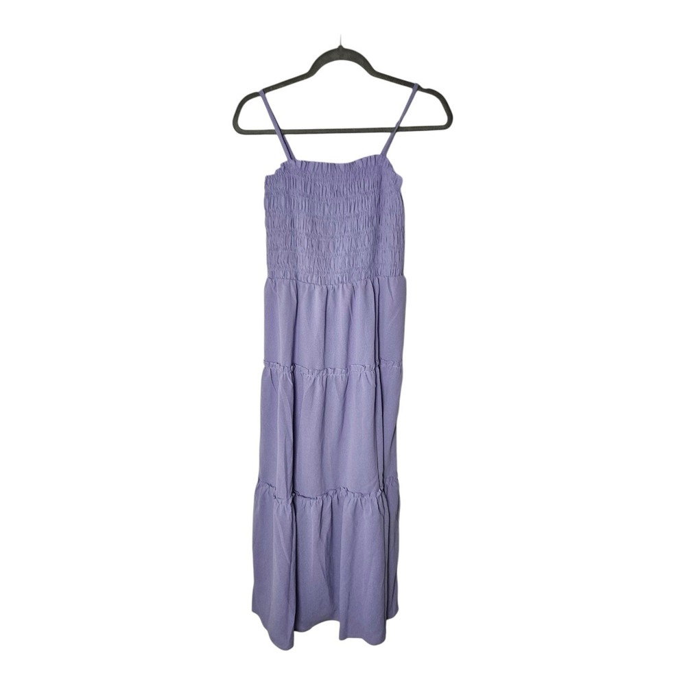 Grace Karin Lavender Ruffle Spaghetti Strap Dress NWT Size Small