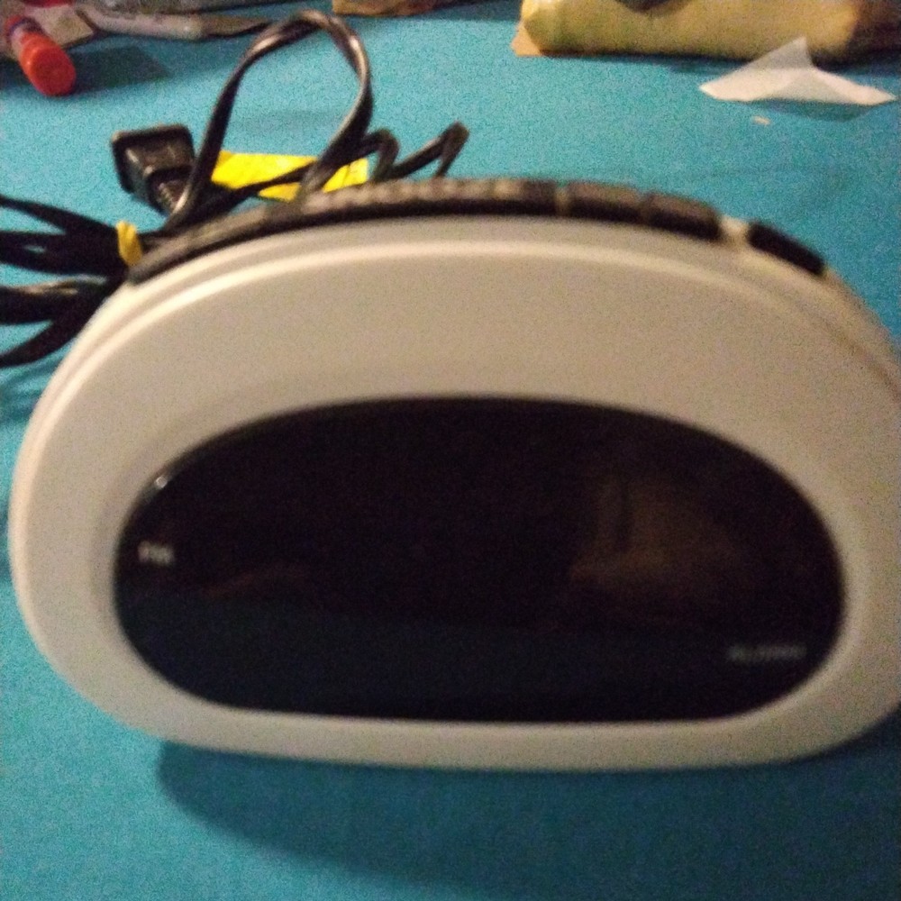 Sharp Basic Small Digital Alarm Clock SPC-089, Snooze, Red Numbers