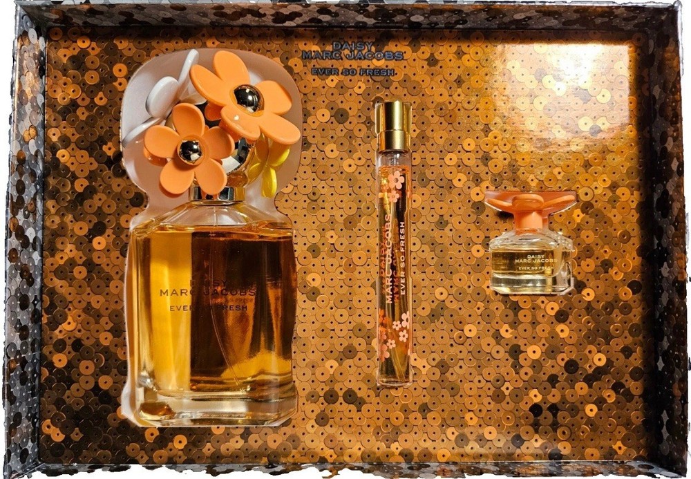 Marc Jacobs Daisy Ever So Fresh 3Pc Gift Set 125ml + 10ml + 4ml Edp Women NIB