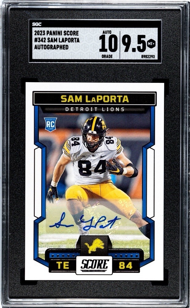 2023 Score Sam LaPorta Rookie Autograph SGC 9.5 Mint +