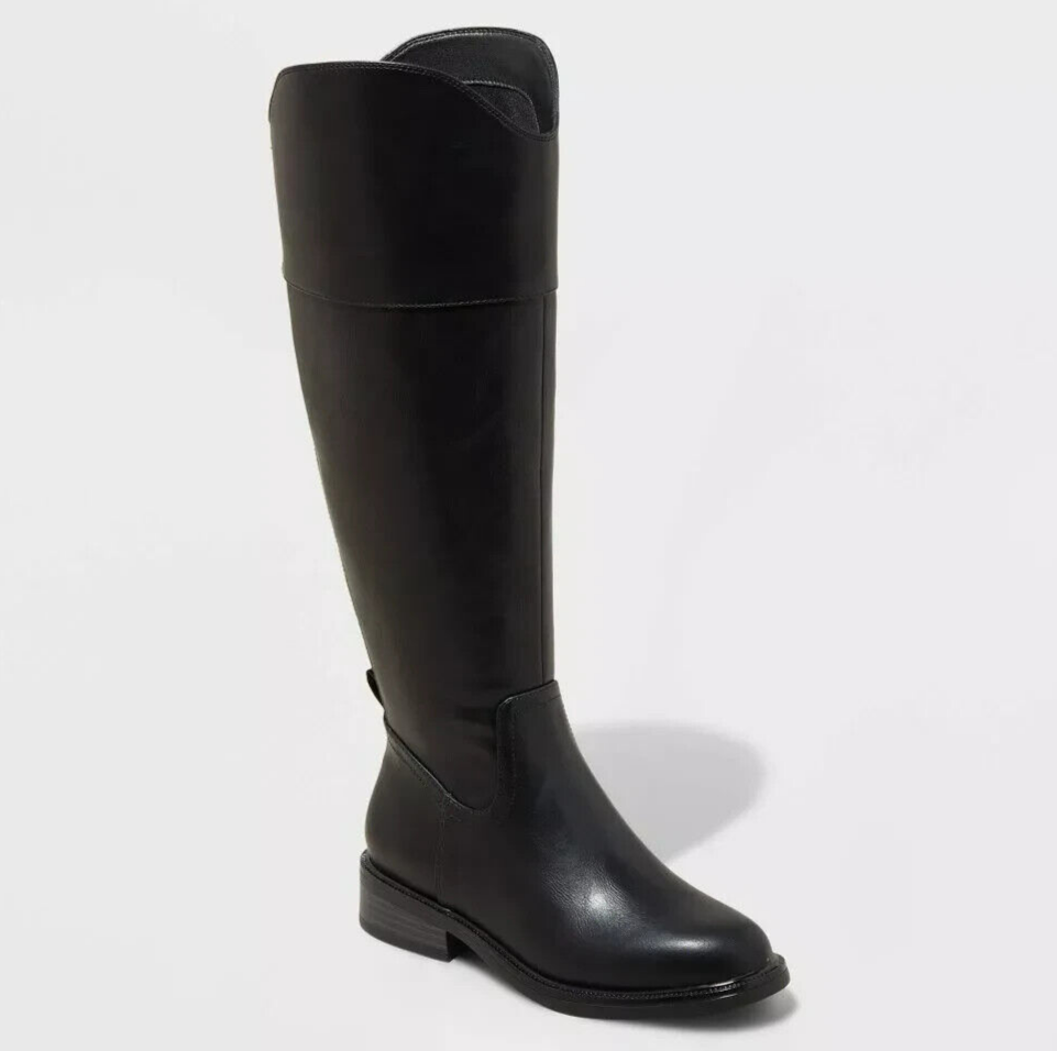 Women's Sienna Tall Black Dress Boots - A New Day Size 9.5  NWoB