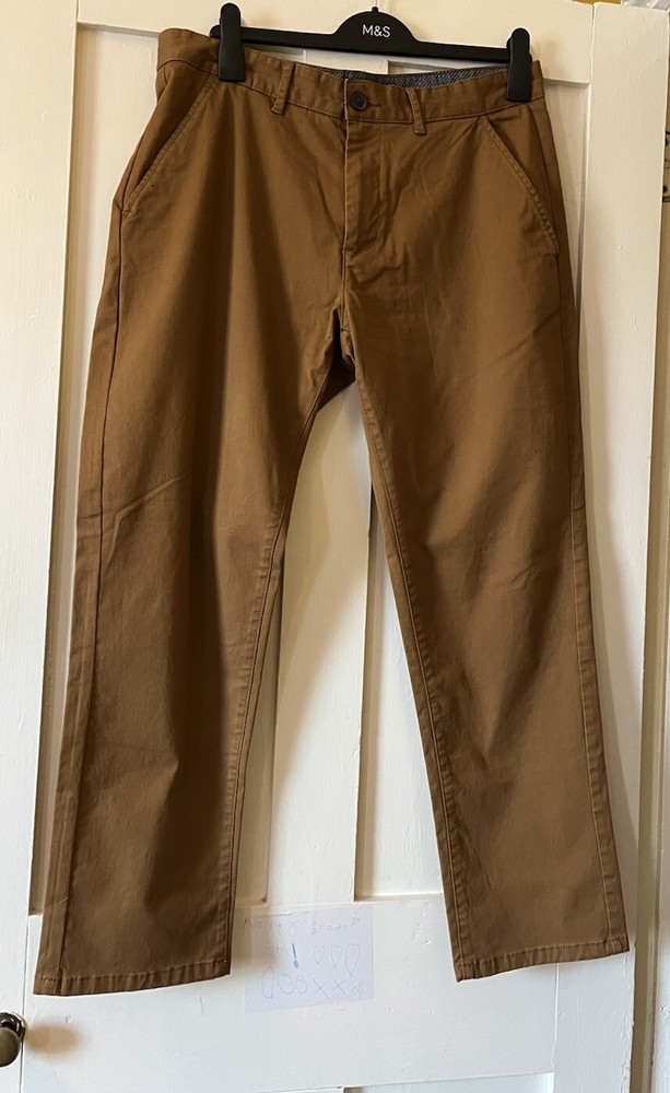 New Easy Tobacco Stretch Canvas Chino Jeans W34 L29