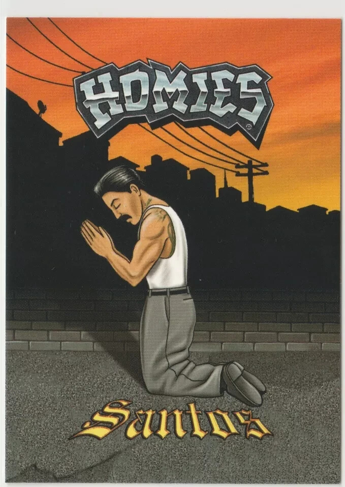 Santos #58 Homies Swap Cards 2004 NECA Lowrider Chicano Barrio East LA