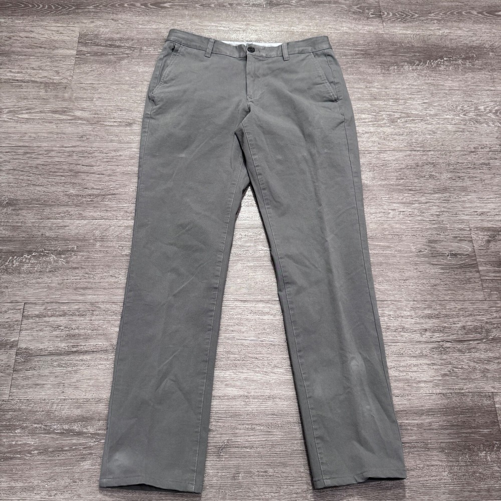 Bonobos Pants Mens 31 Gray Chino Slim Straight Adult 31x31 Classiccore Preppy