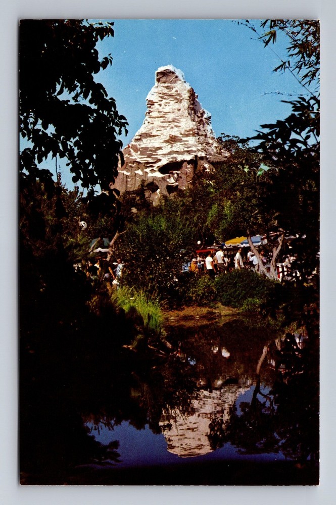 Vintage Disneyland Matterhorn Mountain Anaheim California Postcard