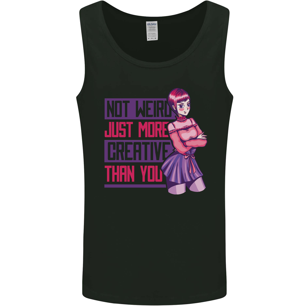 Not Weird Just More Creative Than You Art Mens Vest Tank Top