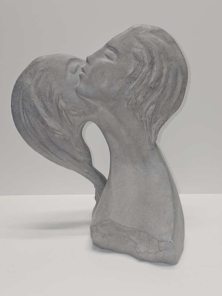 David Fisher Austin Productions 1980 Faces of Love Stamped Sculpture Vintage Art