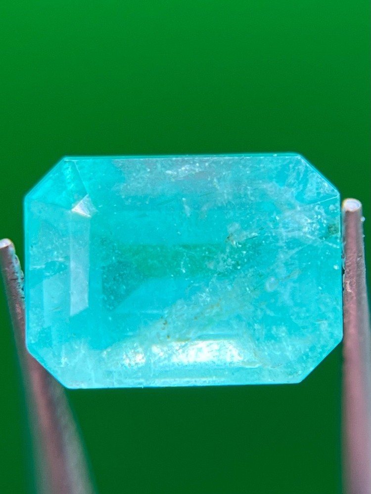 1.87 Ct Natural Emerald Cut Emerald – Bluish Green – 8.09×6.06 mm Loose EM47
