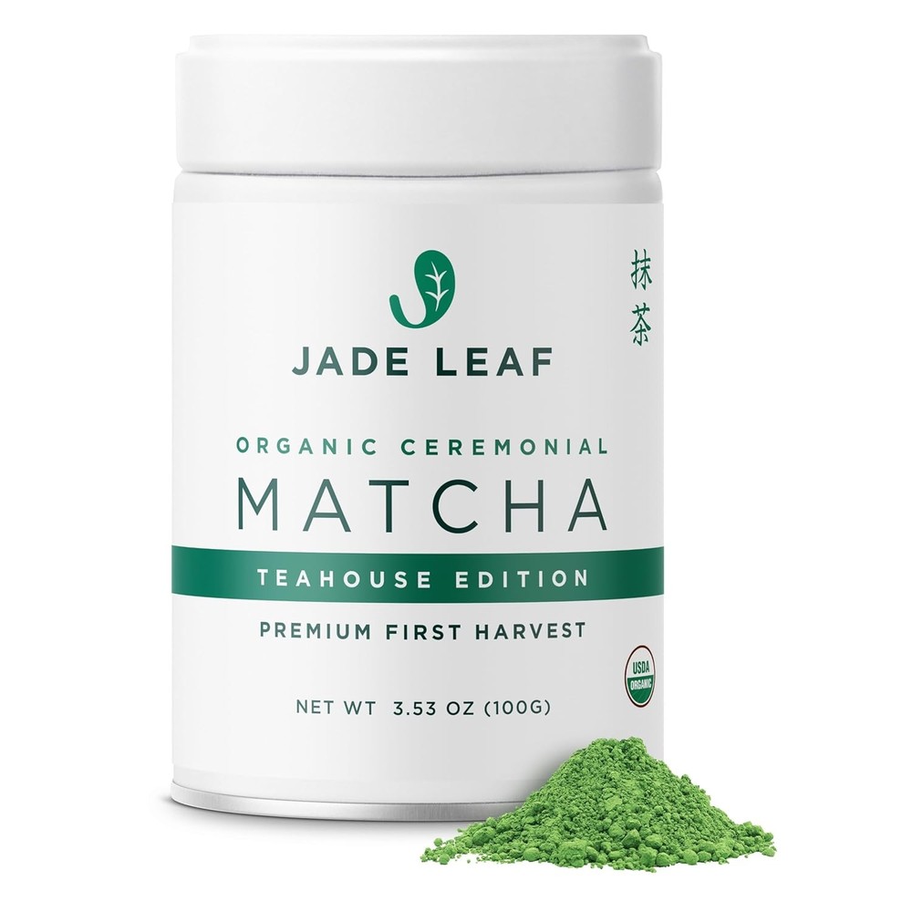 Jade Leaf Matcha Organic Ceremonial Grade Green 3.53 Ounce (Pack of 1)