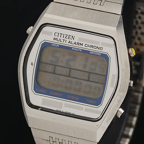 Citizen QZ Digital Dial Men's Watch 4-098242 Used Working Condition