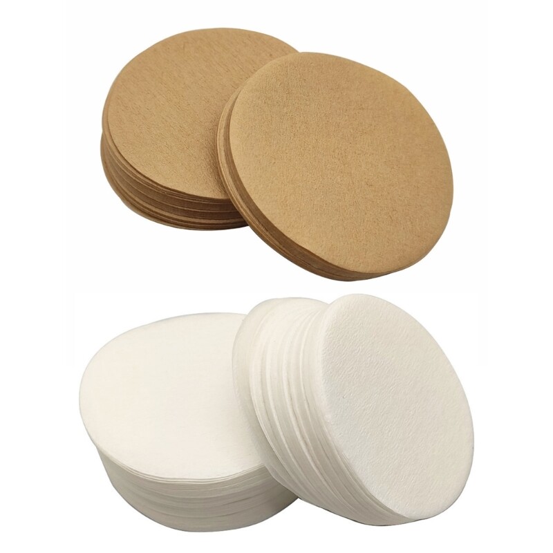100 Round Natural Paper Coffee Filters for Perfect Extraction
