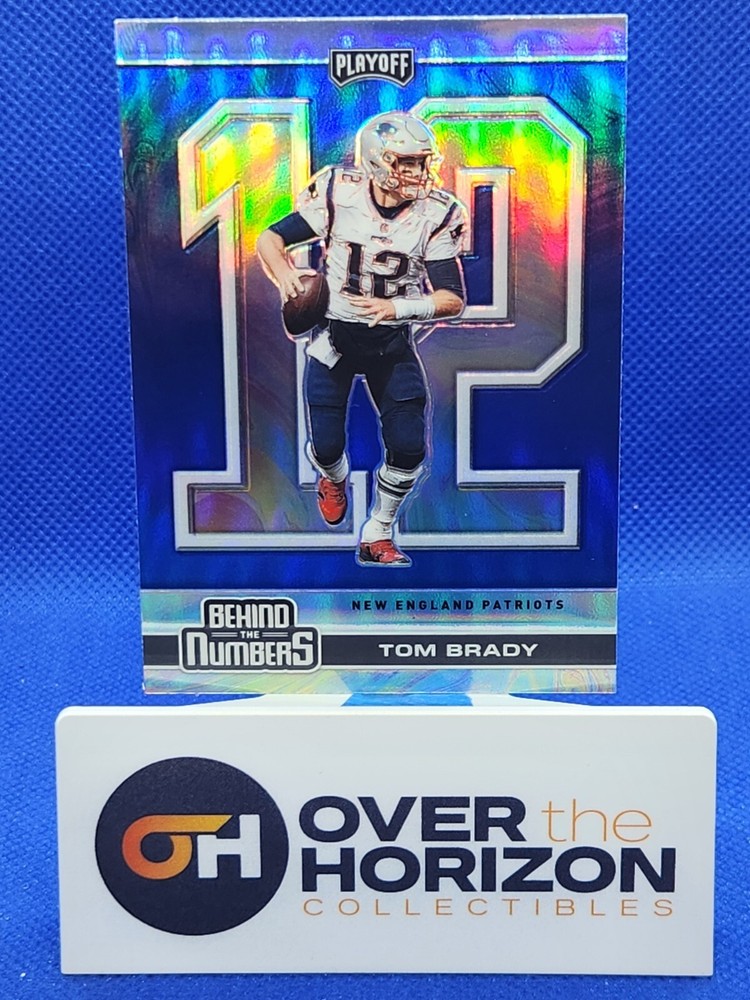 2020 Panini Playoff Tom Brady Behind the Numbers Blue SSP Color Match 1/1 Rare