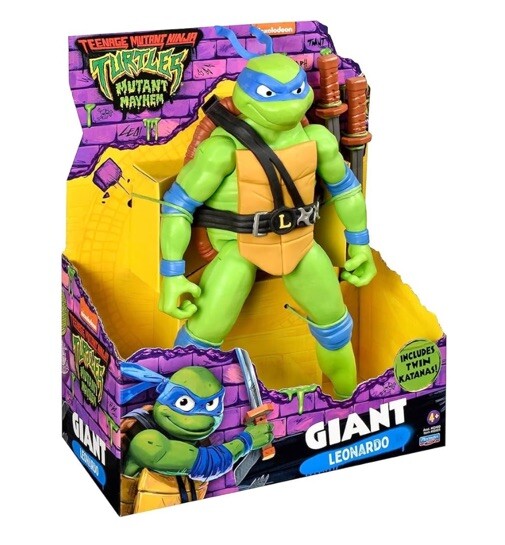 TMNT Giant LEONARDO Teenage Mutant Ninja Turtles: Mutant Mayhem 12” Figure