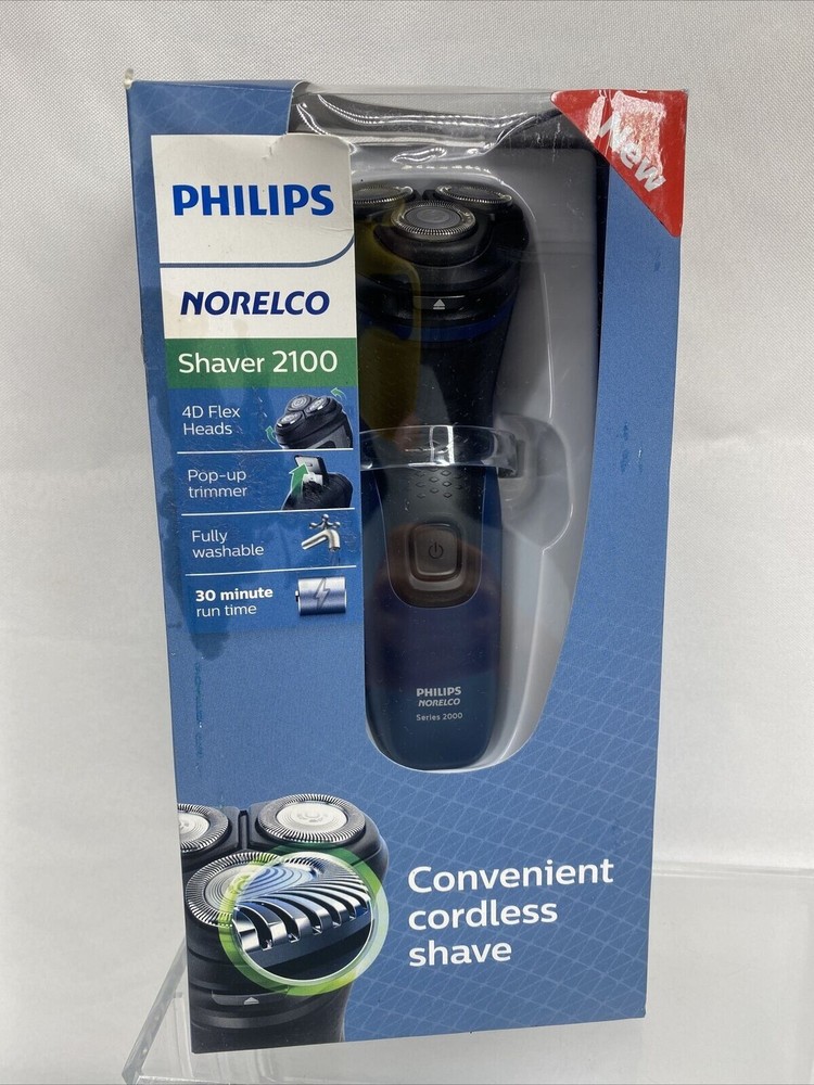 Philips Norelco Cordless Shaver 2100 4D Flex Heads Pop Up Trimmer
