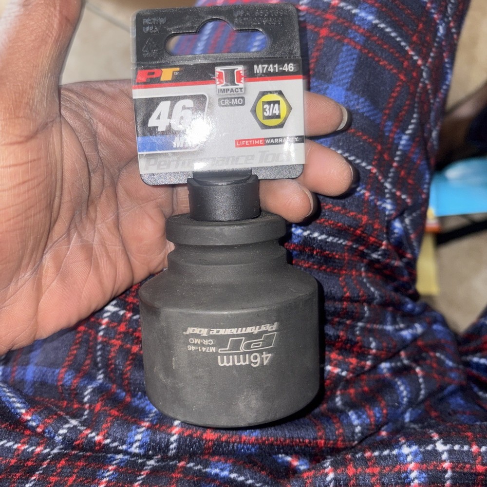 3/4 Drive 46mm Heavy Duty Impact Socket for Automotive Performance Tools M741-46