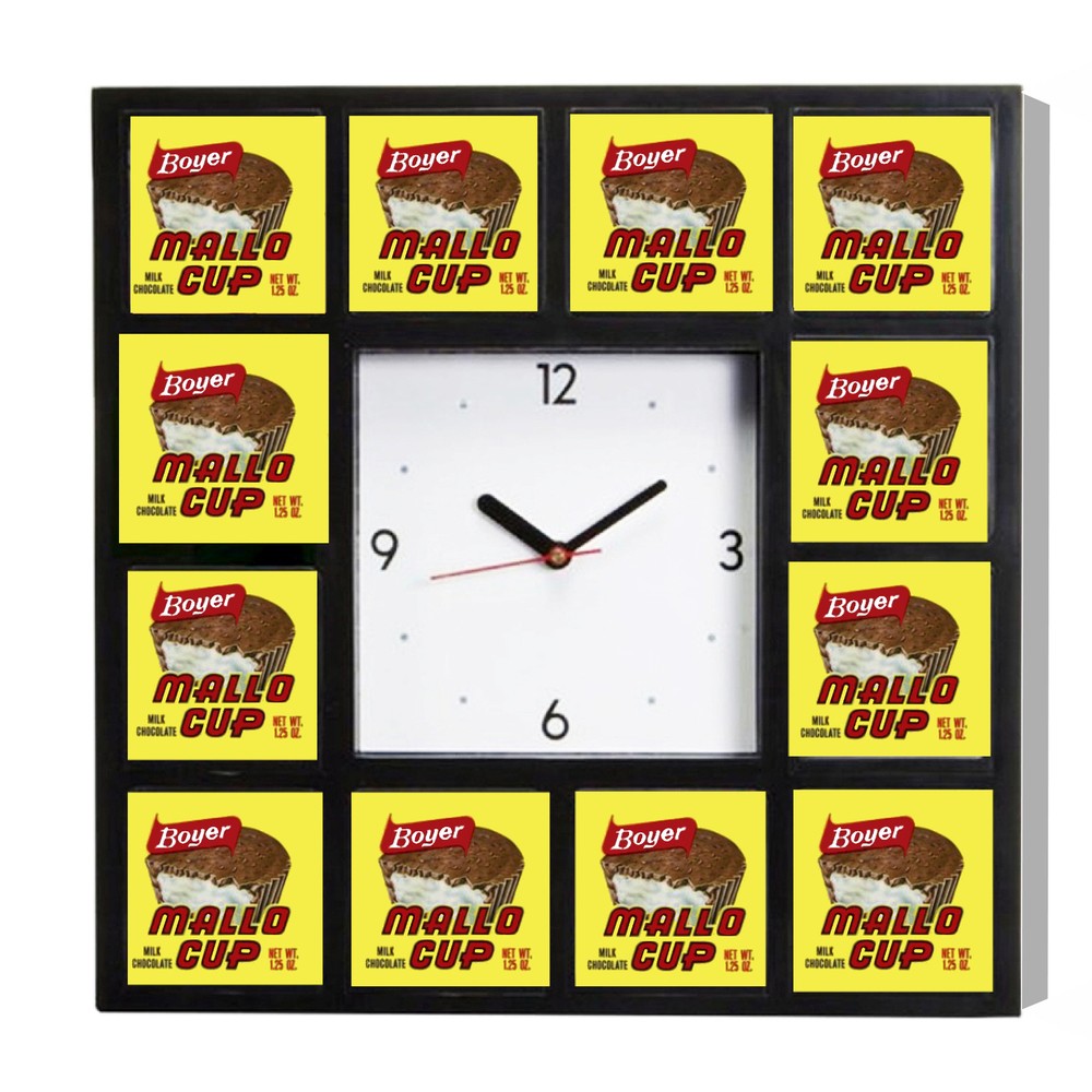 Mallo Cup Boyer Advertising Promo Diner Clock 10.5