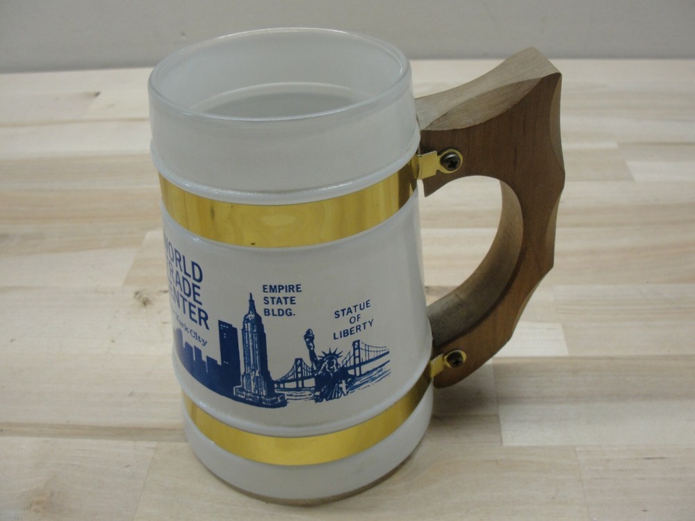 New York City Souvenir Mug Featuring WTC Empire State Building and Statue