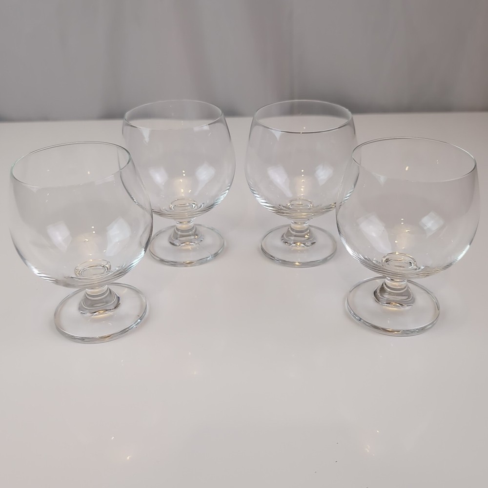 CRYSTAL BRANDY SNIFFERS 4 1/2