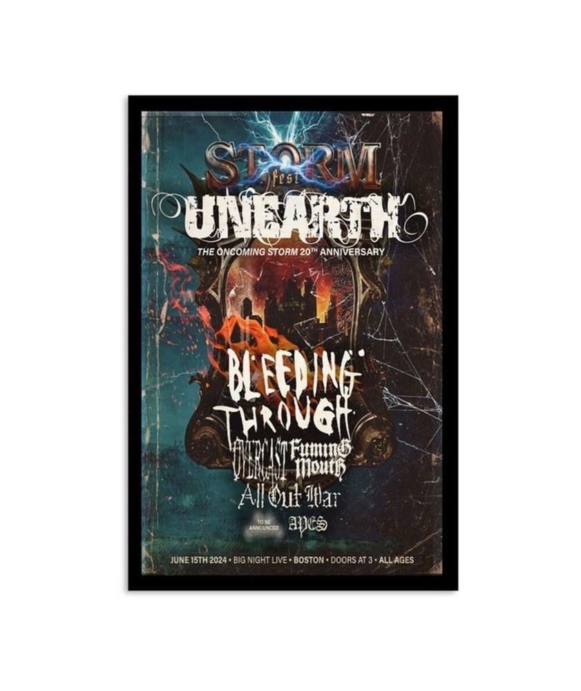 20th Anniversary Unearth Celebrate The Oncoming Album Poster No Frame