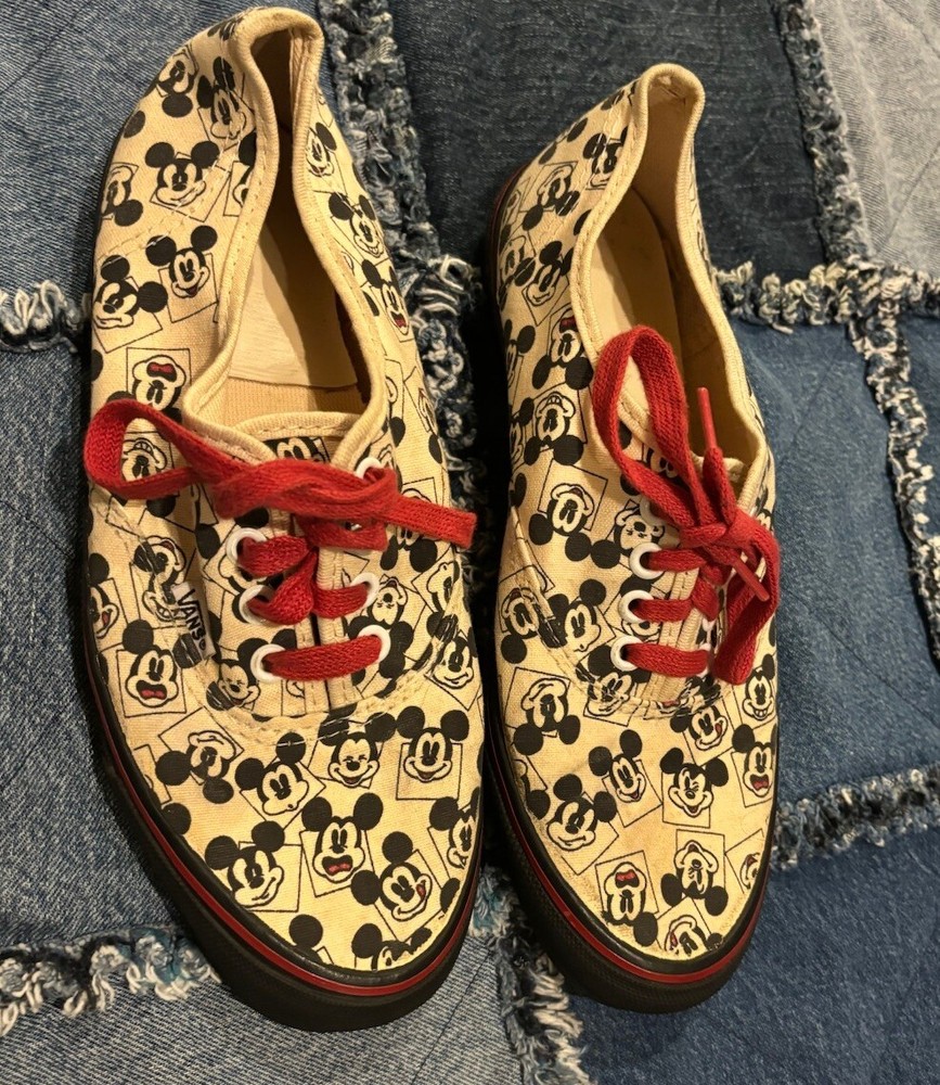 Mickey Mouse X  Vans 80s 90s Vintage USA Skate Nostalgia Grunge Disney Sz 9