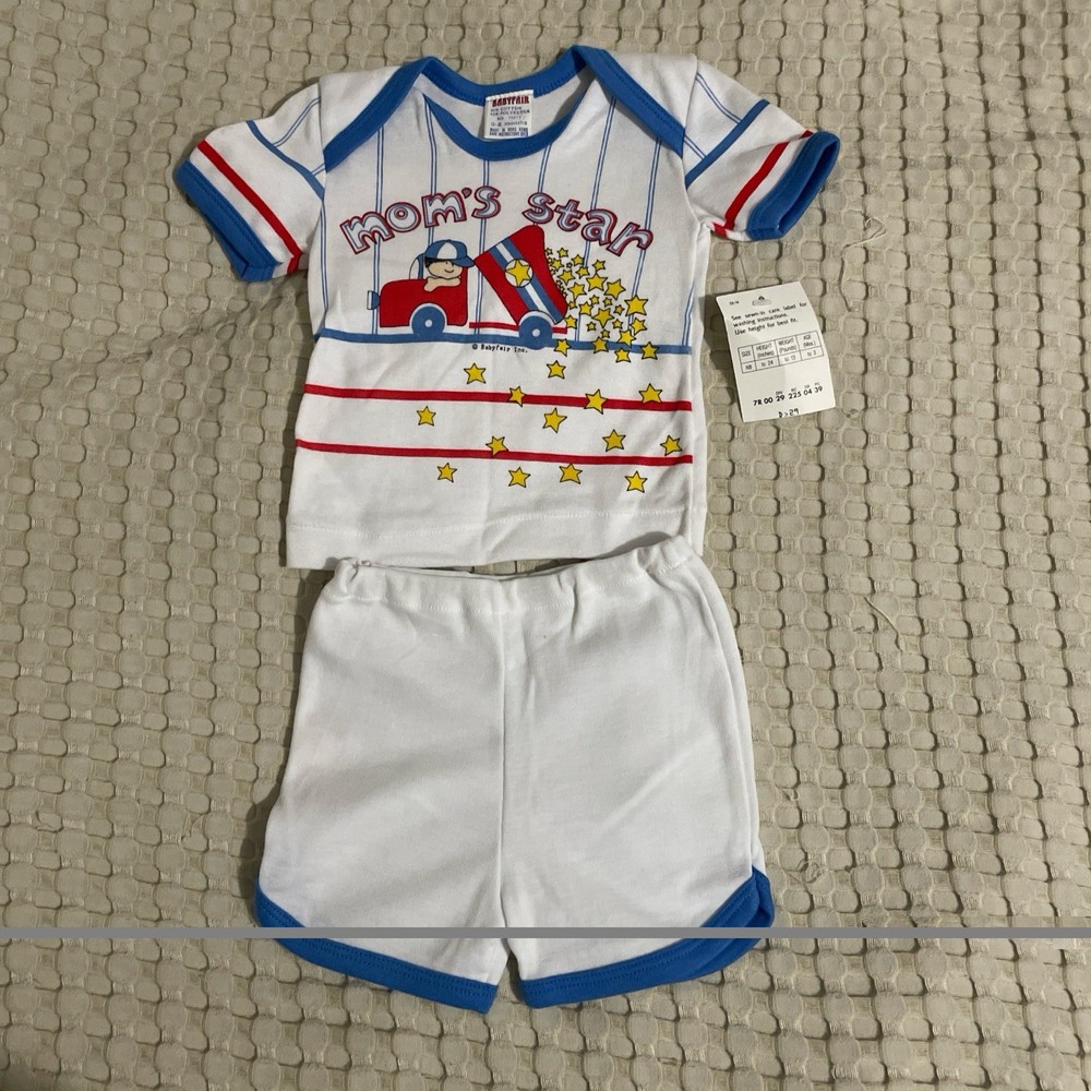 Vintage 80s New Born Infant Outfit NWT