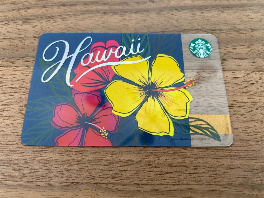 Starbucks Gift Card 2017 Hawaii 