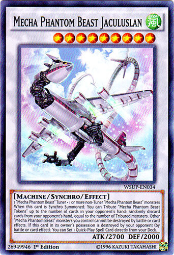 Mecha Phantom Beast Jaculuslan - WSUP-EN034 - Super Rare - 1st Edition x3 - Near