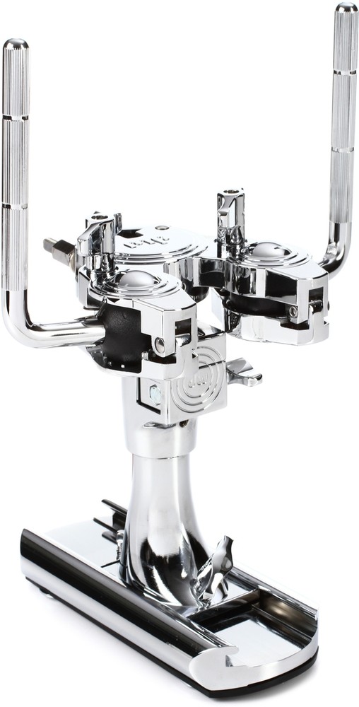 DW Bass Drum Double Tom Mount - Chrome (2-pack) Bundle