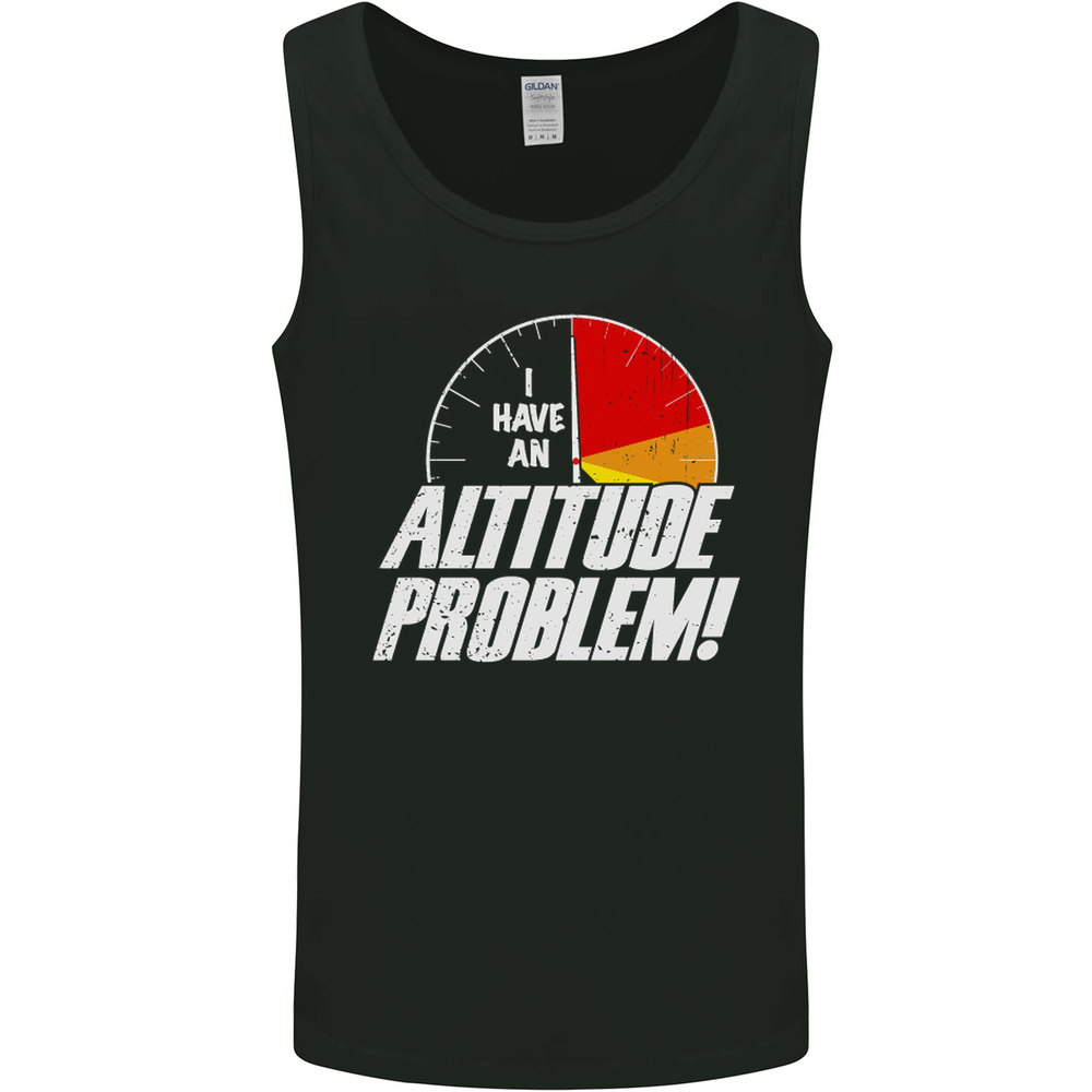 Altitude Problem Skydiving Freefall Funny Mens Vest Tank Top