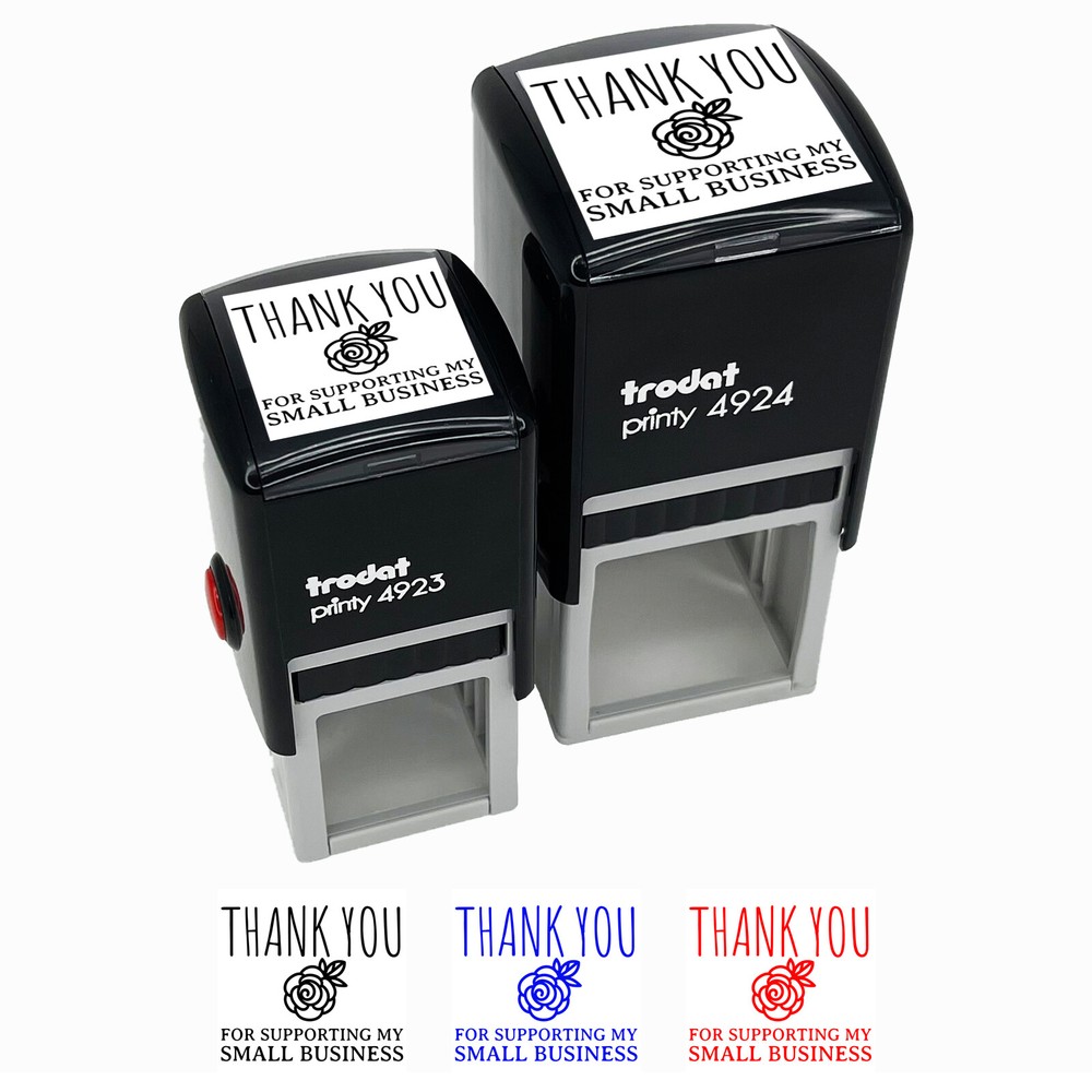 Thank You for Supporting My Small Business Self-Inking Rubber Stamp Ink Stamper