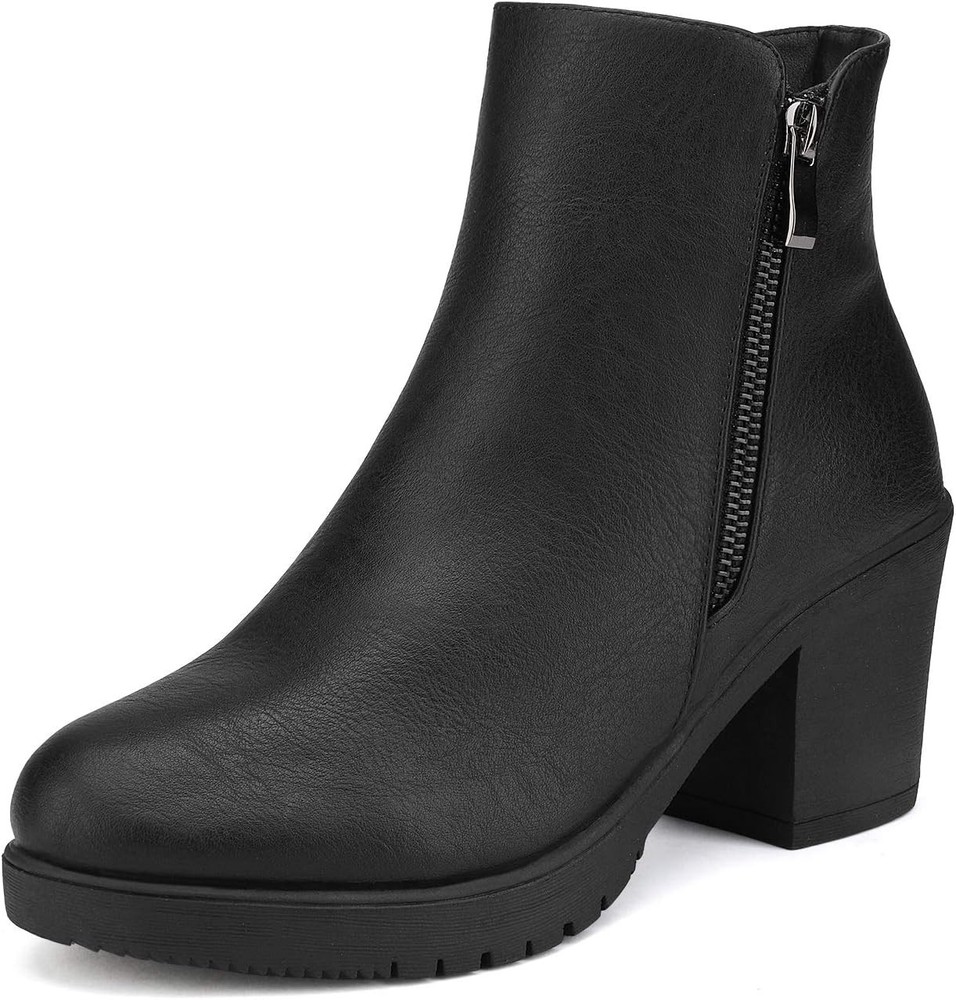 Dream Pairs Women’s Chunky Heel Ankle Boots for Fall Platform Style