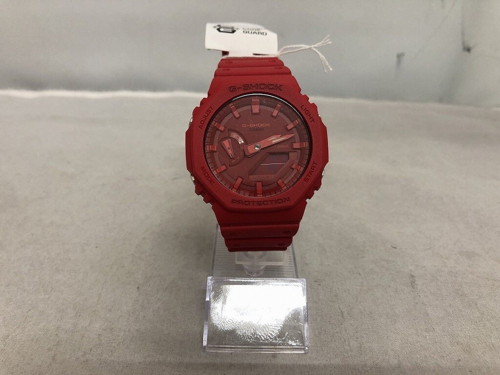 Used Casio G-Shock Quartz Red GA-2100-4Ajf