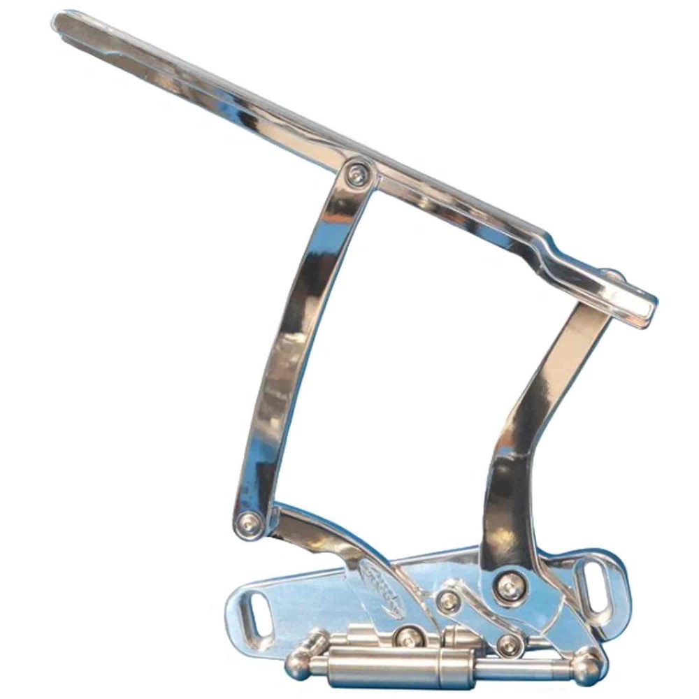 Eddie Motorsports MS149-44CA Billet Hood Hinges 1969-1970 Chevy Impala Clear Ano