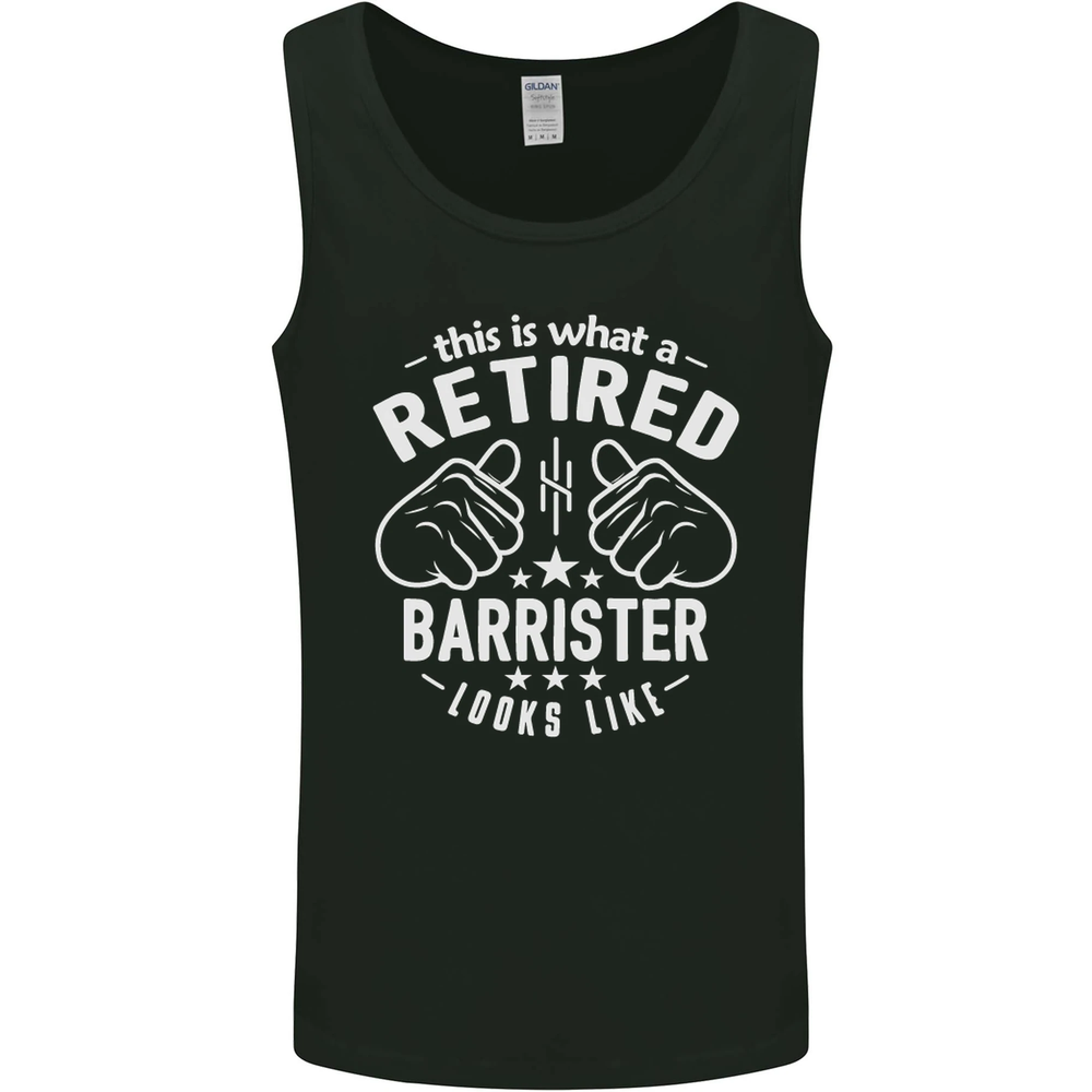 This Is What a Retired Barrister Looks Like Mens Vest Tank Top