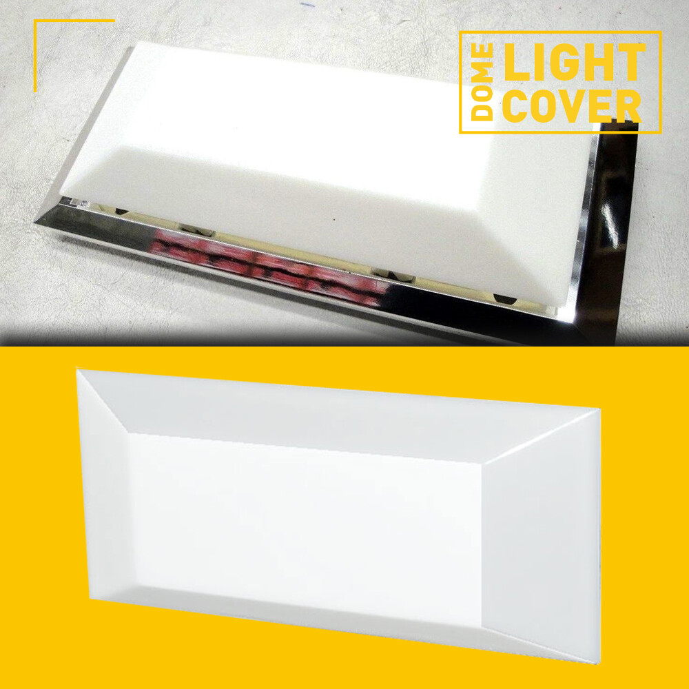 Car Dome Light Lens Sqaure Overhead Dome Lamp Lens Cover For F‑100 Truck 73-79