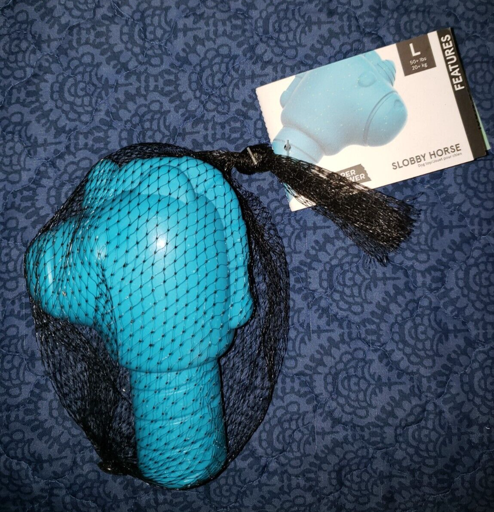 Bark Box Slobby Horse Dog Toy NWT Super Chewer 50+ Lbs Nylon sz Large