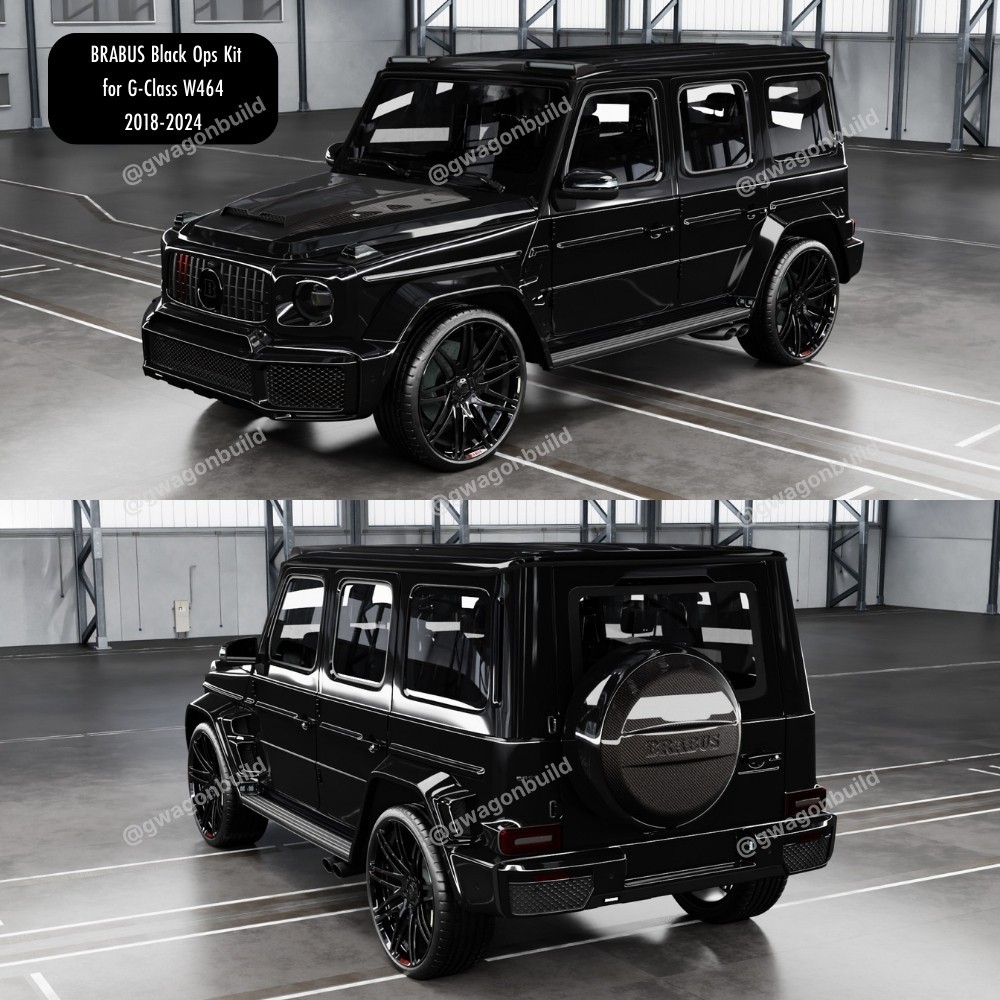 BRABUS Body Kit BLACK OPS for G-Class G63 G500 G550 w464 w463a 2018-2024