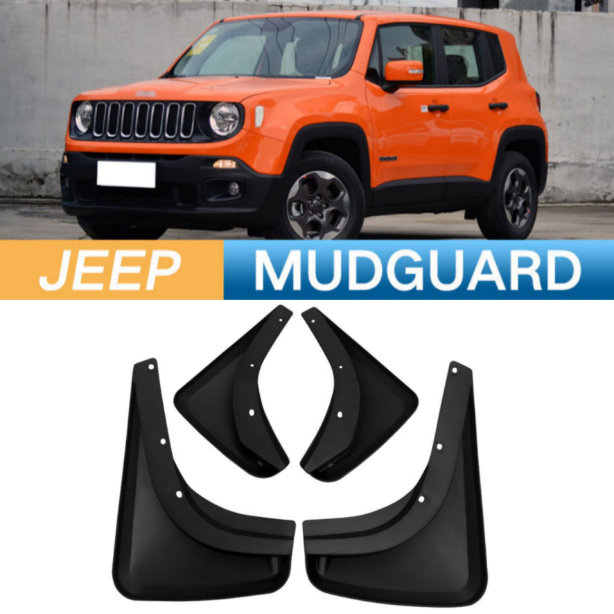 For 2014-2021 Jeep Renegade Car Mud Flaps Splash Guard Mud guard Fender 4x Black