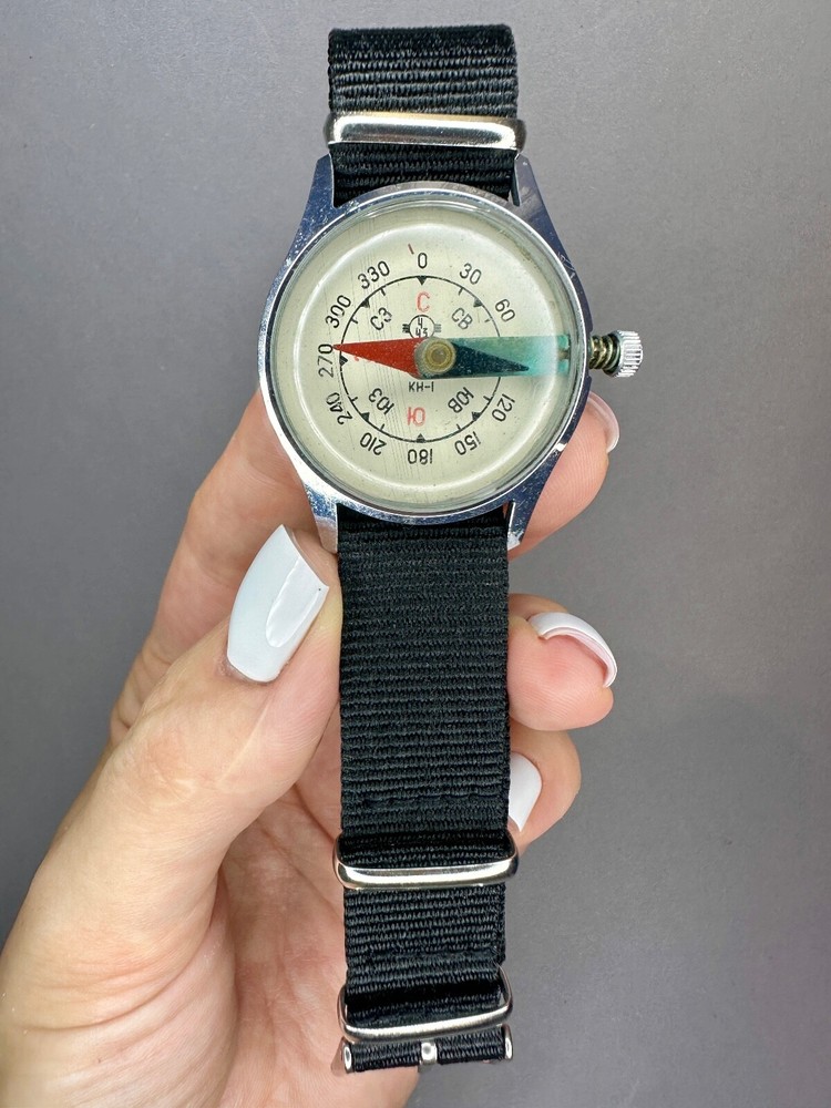 Rare Vintage 1980s USSR Tactical Tourist Wrist Compass