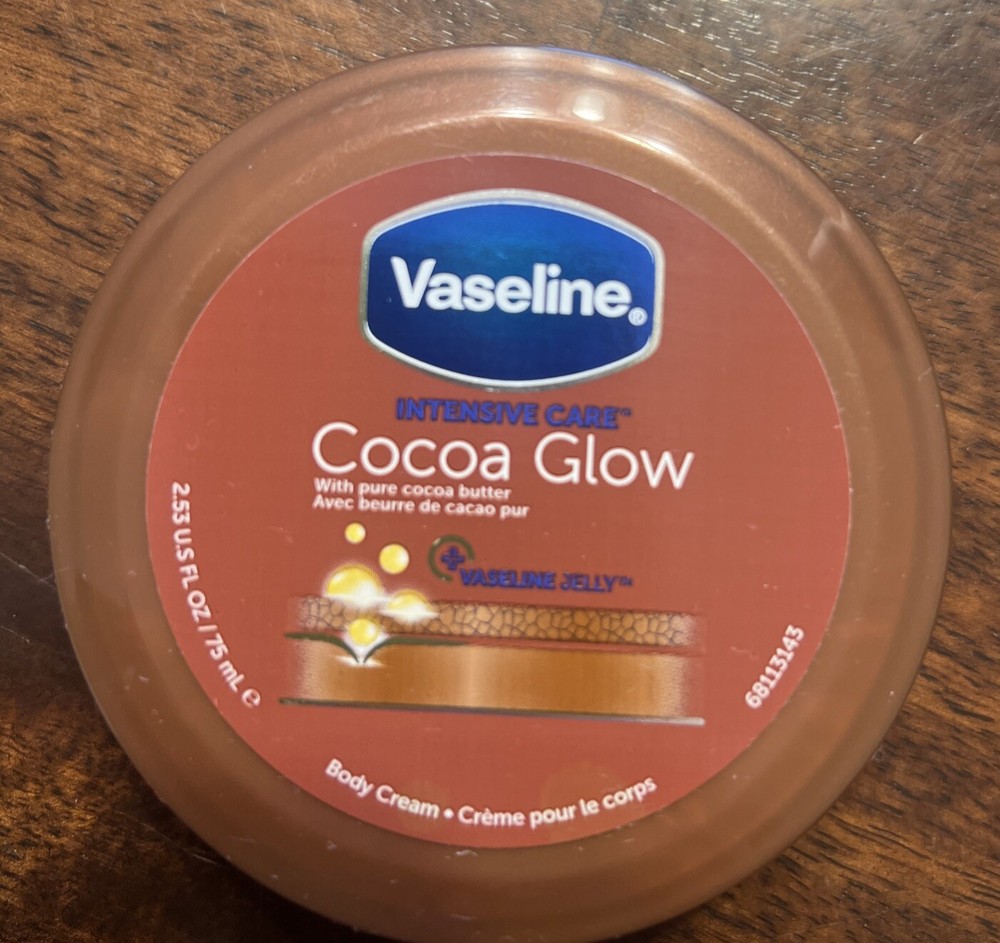 Vaseline Cocoa Glow Intensive Care Travel Body Cream 2.53 oz