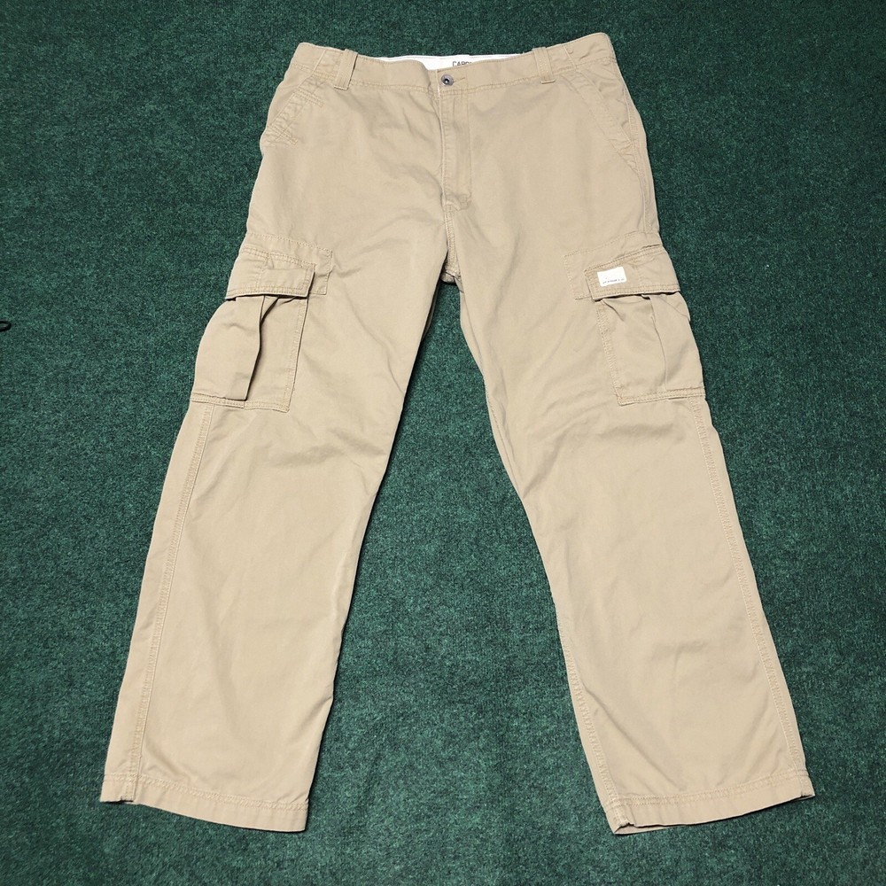 Vintage Y2K Levi’s Baggy Cargo Pants Men’s 36x32 Loose Straight Khaki Skater