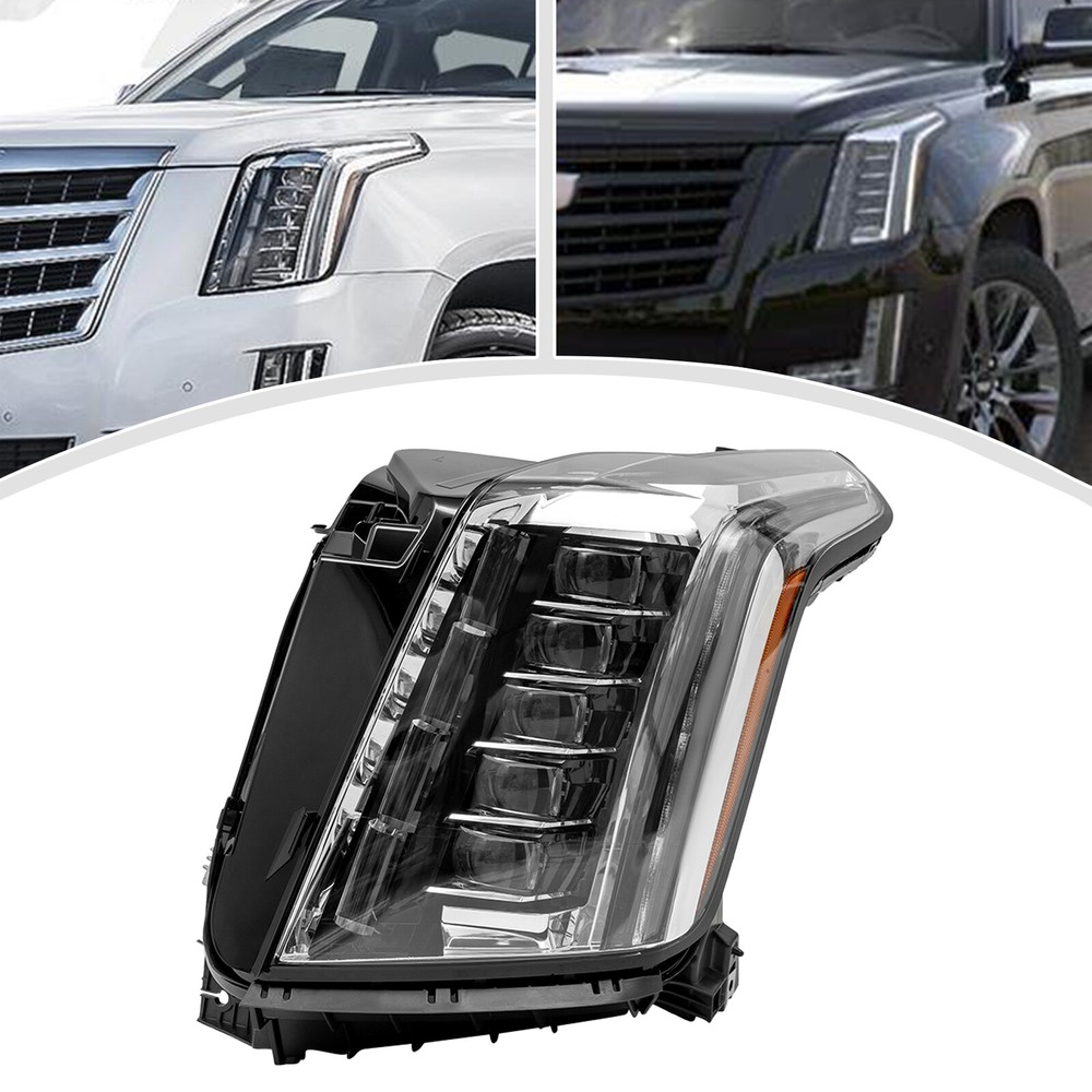 Left Headlight Headlamp For 15-20 Cadillac Escalade Esv Headlamp