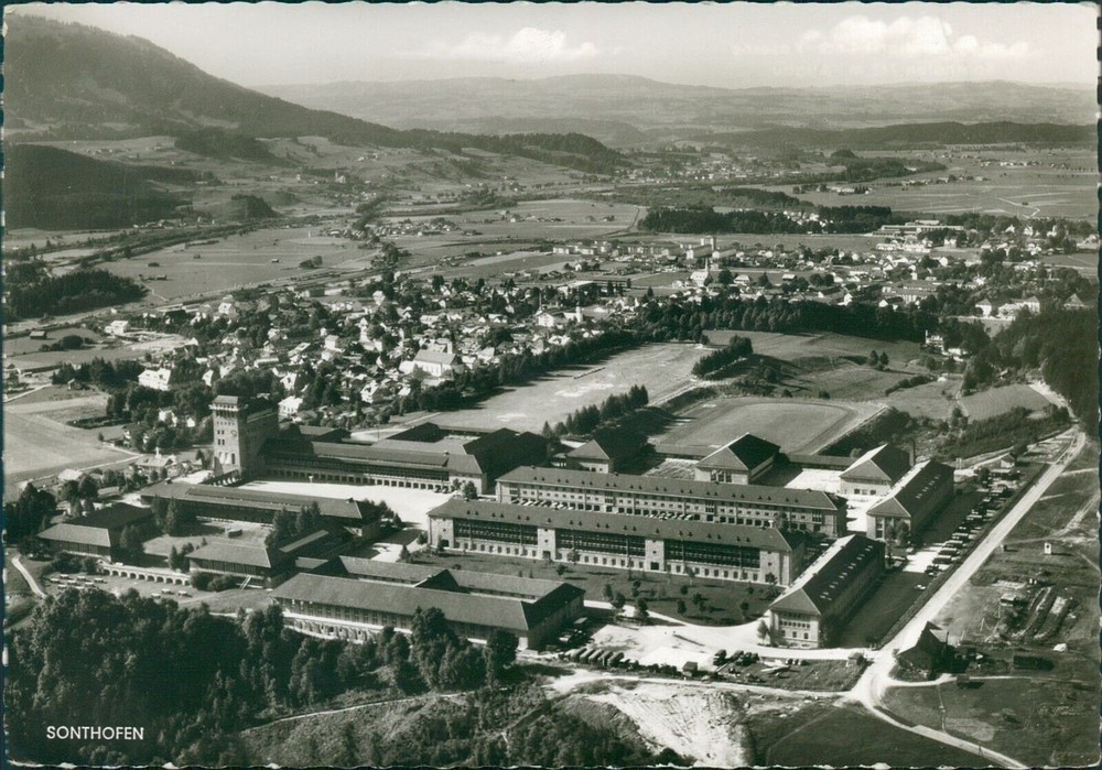 Ansichtskarte Bayern Sonthofen Generaloberst Beck Kaserne Luftbild Allgäu